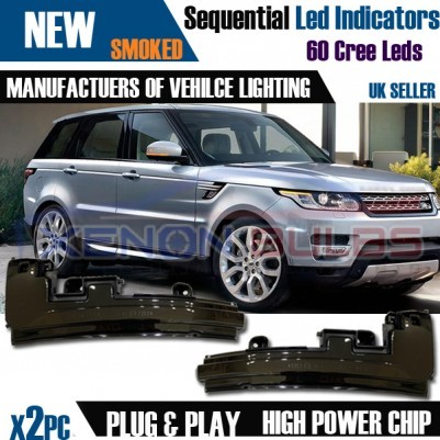 2x Sequential LED Wing Mirror Cover Indicator light Range Rover Sport L494 2014 UK Stock